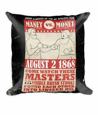 "Manet vs. Monet" Pillow