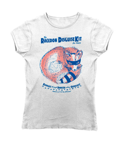 "Raccoon Disguise Kit for Foxes" Women's T-Shirt