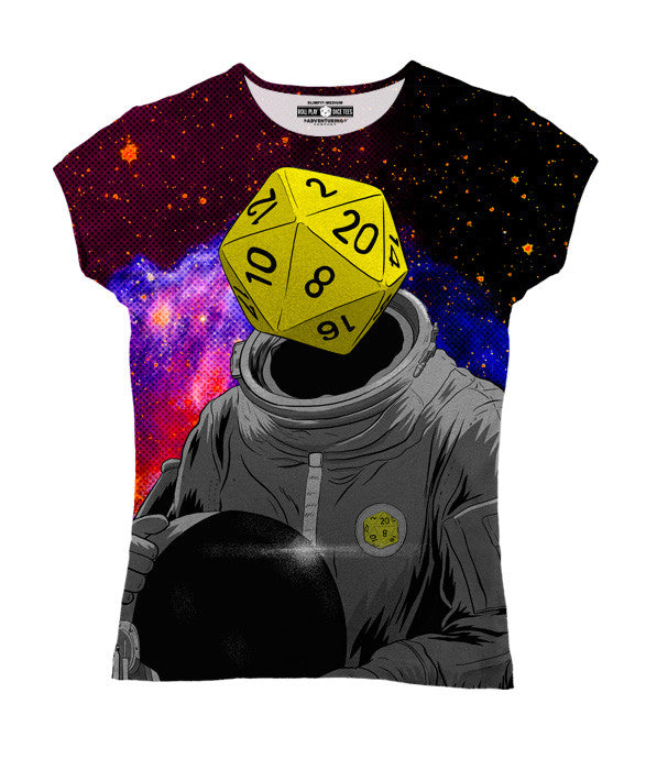 "d20 Astronaut" Women's Allover Print T-Shirt