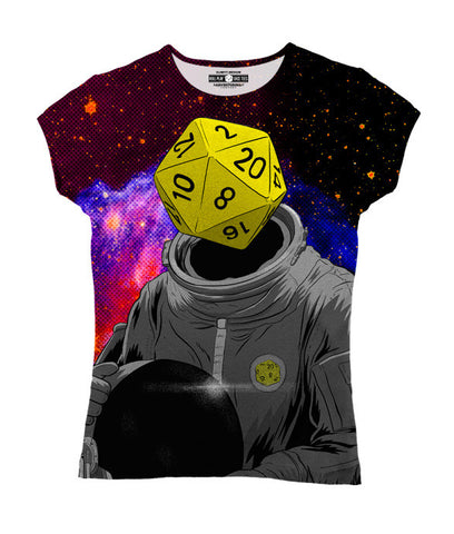 "d20 Astronaut" Women's Allover Print T-Shirt