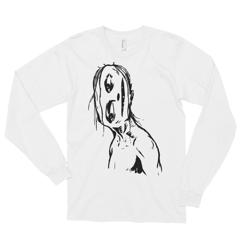 "Crooked Face" Long Sleeve T-Shirt