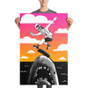 "Kickflip the Shark" Poster