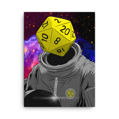 Roll Play Dice Heads Canvas