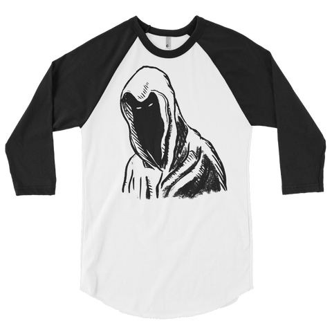 "Hooded Figure" 3/4 Sleeve T-Shirt