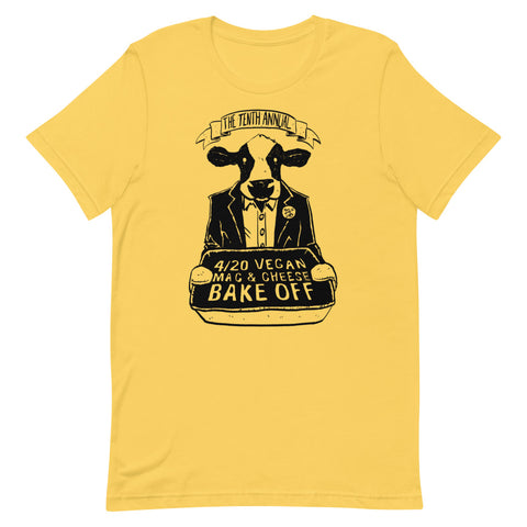 "4/20 Vegan Mac & Cheese Bake Off" Unisex T-shirt
