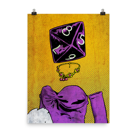 Roll Play Dice Heads Posters