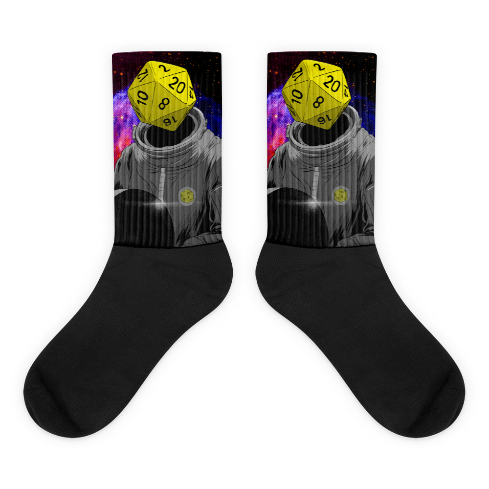 "d20 Astronaut" Socks