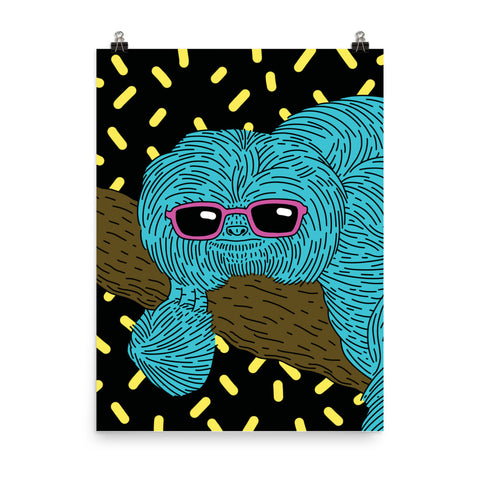"Cool Sloth" Poster