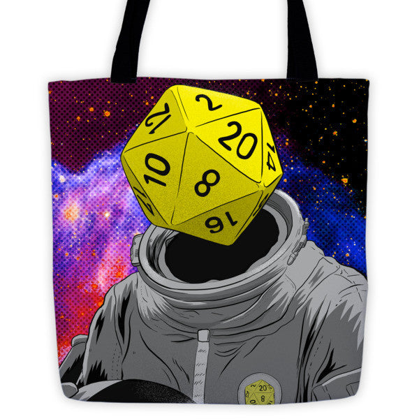 "d20 Astronaut" Tote Bag