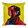 "d6" Pillow | Roll Play Dice Protraits