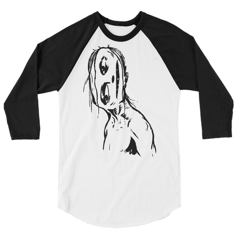 "Crooked Face" 3/4 Sleeve T-Shirt