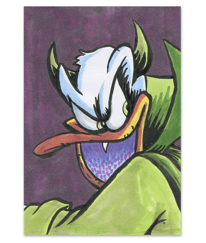 "Devil Donald Duck" Marker Sketch