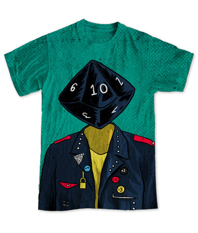 "d10 Punk" Men's Allover Print T-Shirt